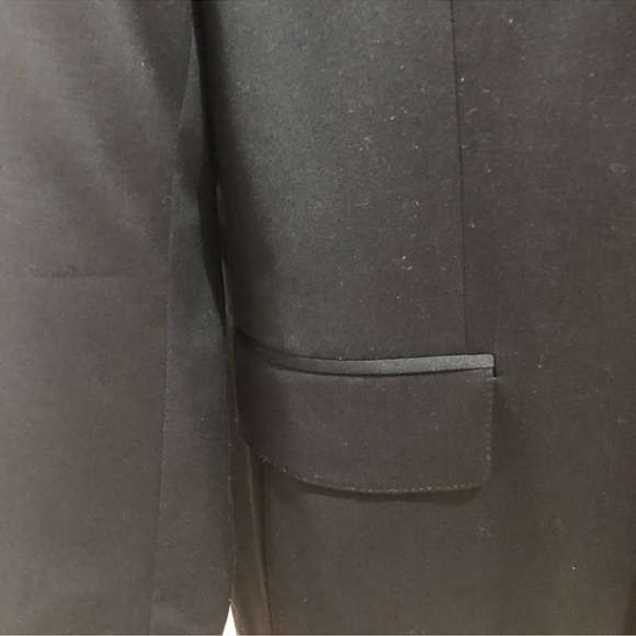 Express Men’s Wool Blend Blazer Black Size 42R - Picture 5 of 8